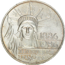 Coin, France, Statue de la Liberté, 100 Francs, 1986, MS(60-62), Silver