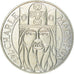 Coin, France, Charlemagne, 100 Francs, 1990, Paris, MS(60-62), Silver, KM:982