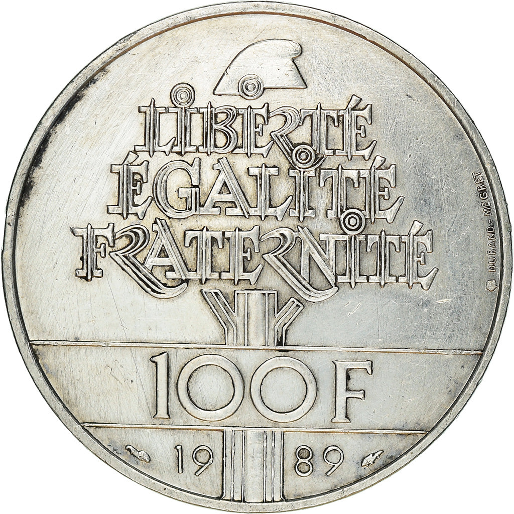 Monnaie, France, Droits de l'Homme, 100 Francs, 1989, SUP+, Argent, Gadoury:904
