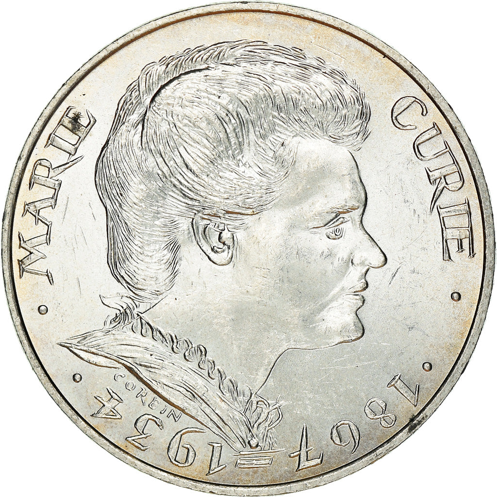 Coin, France, Marie Curie, 100 Francs, 1984, MS(60-62), Silver, KM:955
