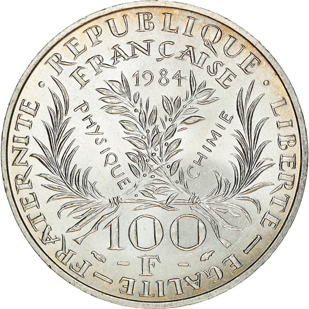 Coin, France, Marie Curie, 100 Francs, 1984, MS(60-62), Silver, KM:955