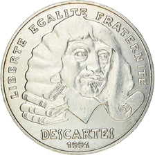 Monnaie, France, Descartes, 100 Francs, 1991, SUP+, Argent, Gadoury:906, KM:996