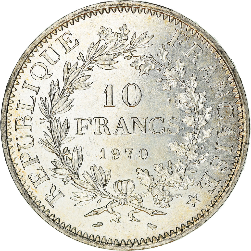 Coin, France, Hercule, 10 Francs, 1970, Paris, MS(63), Silver, KM:932