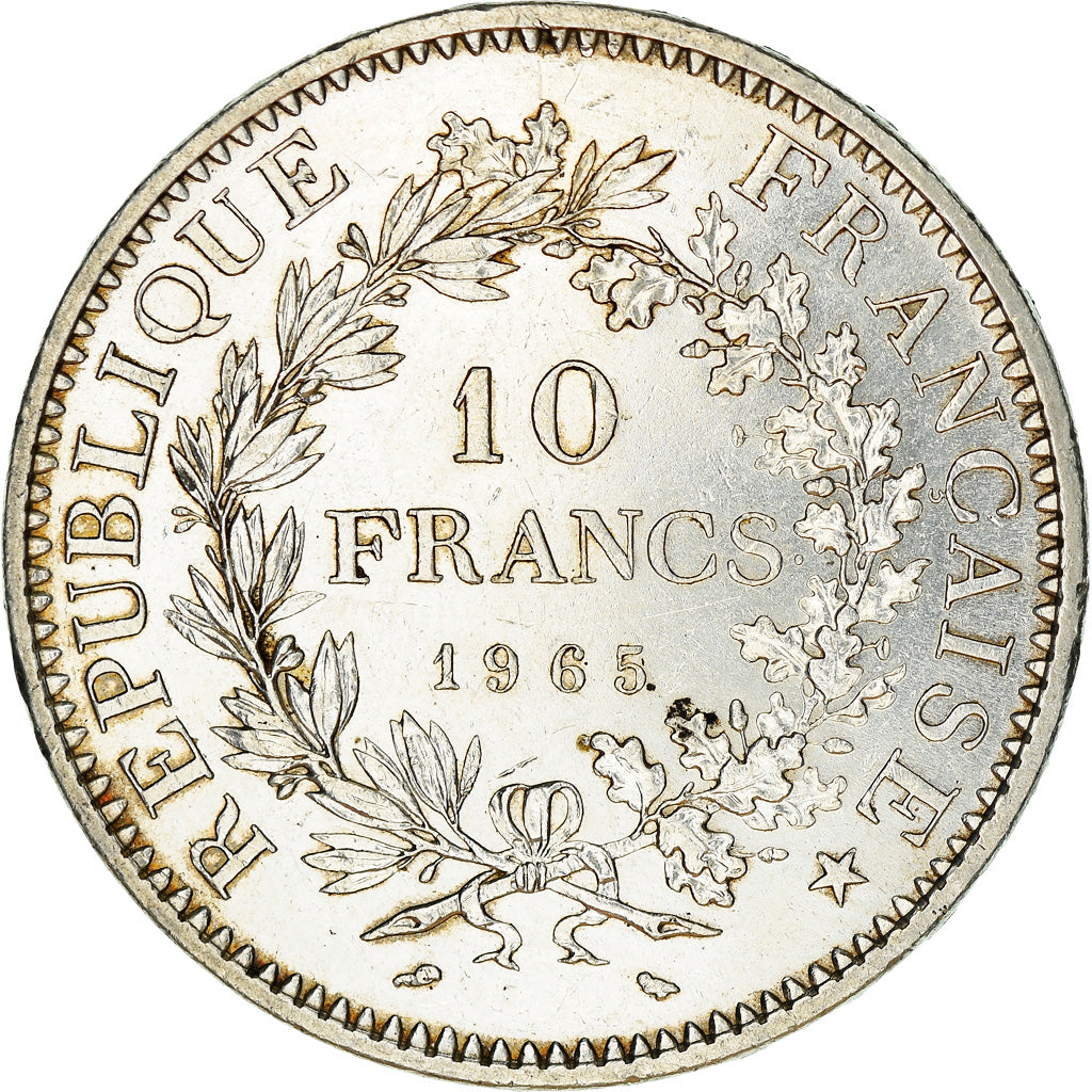 Coin, France, Hercule, 10 Francs, 1965, Paris, AU(55-58), Silver, KM:932
