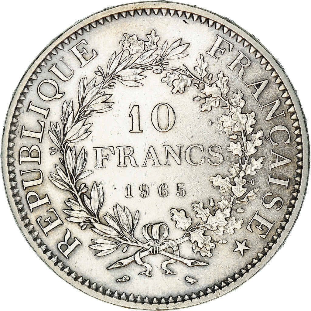 Coin, France, Hercule, 10 Francs, 1965, Paris, AU(55-58), Silver, KM:932