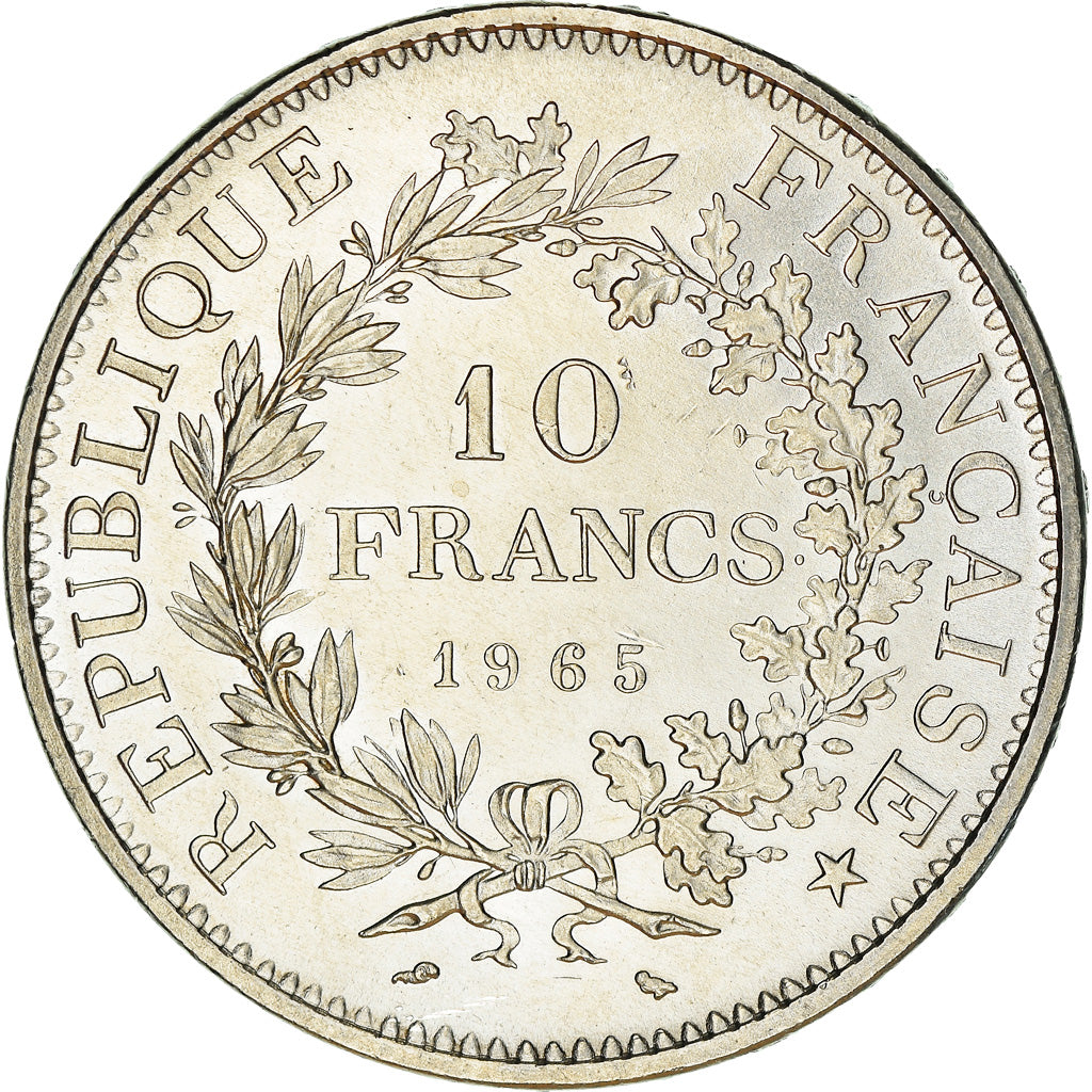 Coin, France, Hercule, 10 Francs, 1965, Paris, MS(60-62), Silver, KM:932