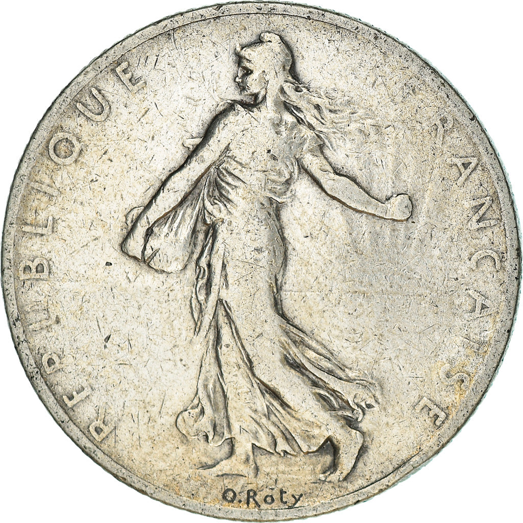 Moneta, Francia, Semeuse, 2 Francs, 1901, Paris, MB+, Argento, KM:845.1