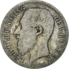 Coin, Belgium, Leopold II, Franc, 1887, VF(30-35), Silver, KM:29.1