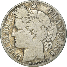 Coin, France, Cérès, Franc, 1887, Paris, VF(20-25), Silver, KM:822.1