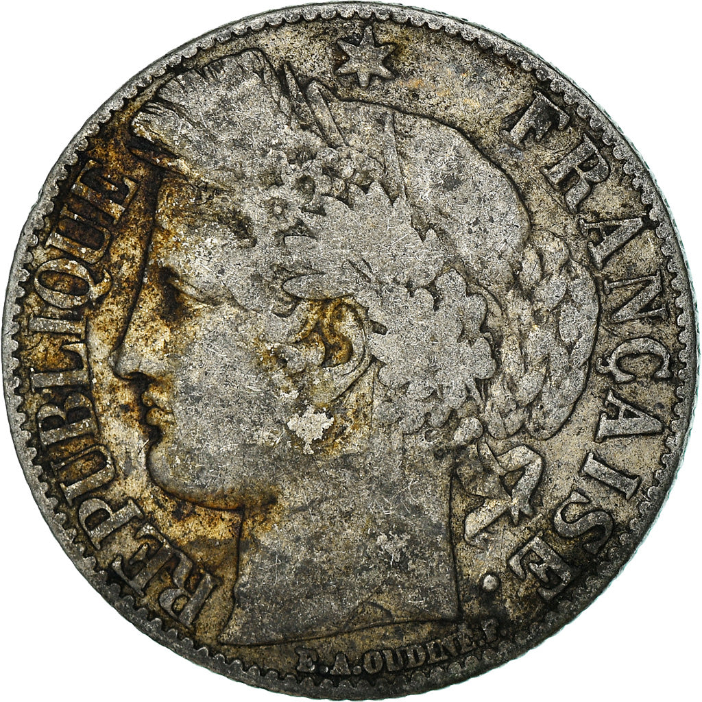 Monnaie, France, Cérès, Franc, 1887, Paris, TB, Argent, Gadoury:465a, KM:822.1