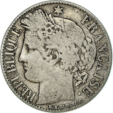Coin, France, Cérès, Franc, 1887, Paris, VF(20-25), Silver, KM:822.1