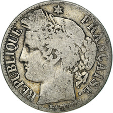 Münze, Frankreich, Cérès, Franc, 1871, Paris, S+, Silber, KM:822.1