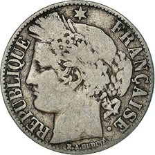 Coin, France, Cérès, Franc, 1881, Paris, VF(20-25), Silver, KM:822.1