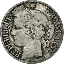 Monnaie, France, Cérès, Franc, 1881, Paris, TB, Argent, Gadoury:465a, KM:822.1