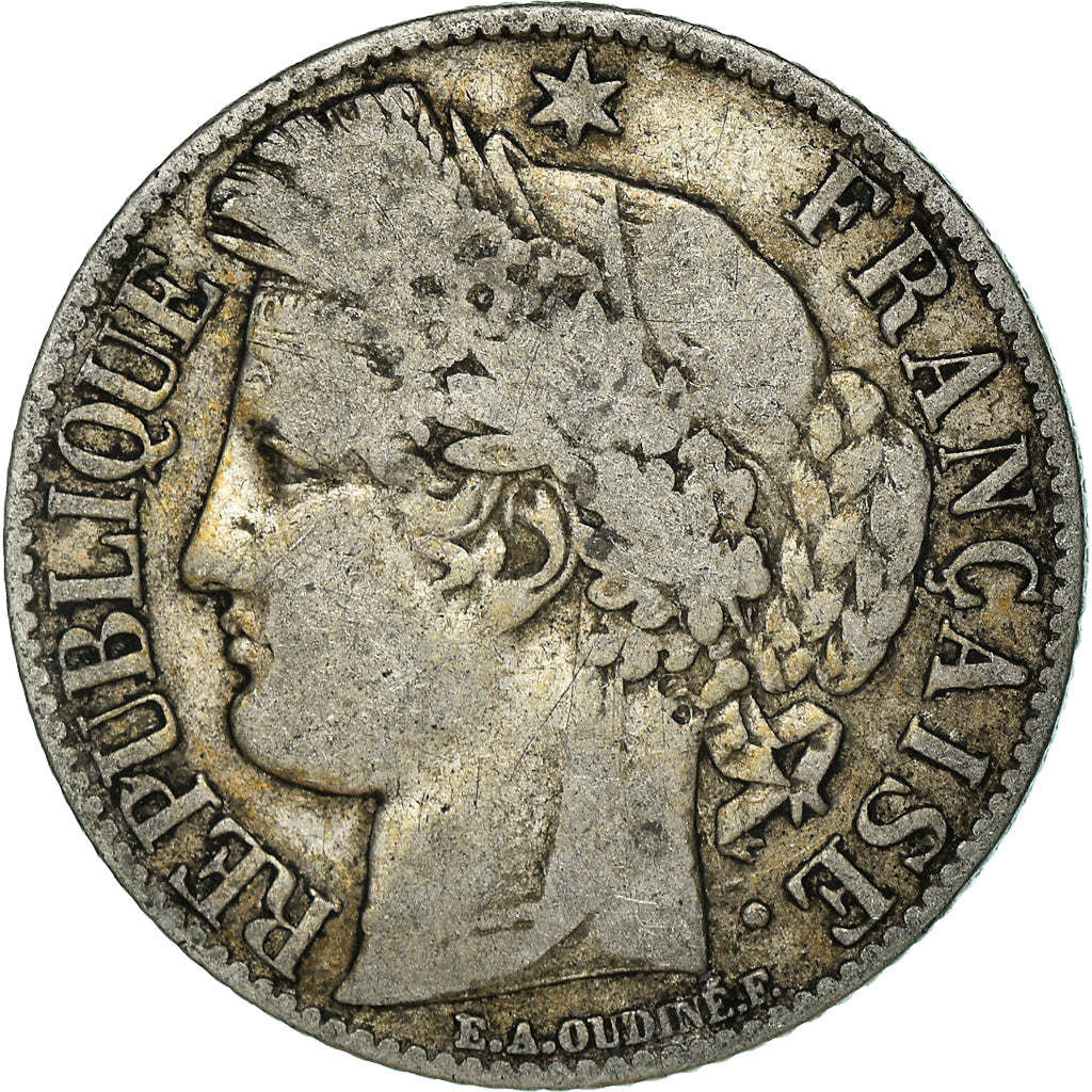 Moneta, Francia, Cérès, Franc, 1894, Paris, MB+, Argento, KM:822.1