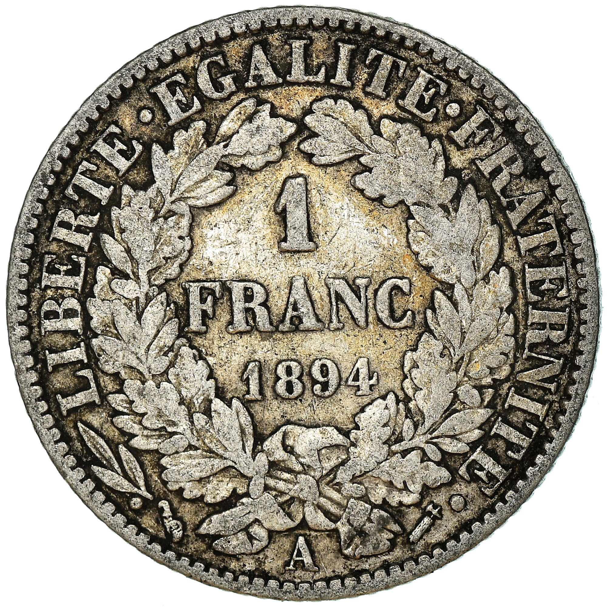 Monnaie, France, Cérès, Franc, 1894, Paris, TB+, Argent, Gadoury:465a