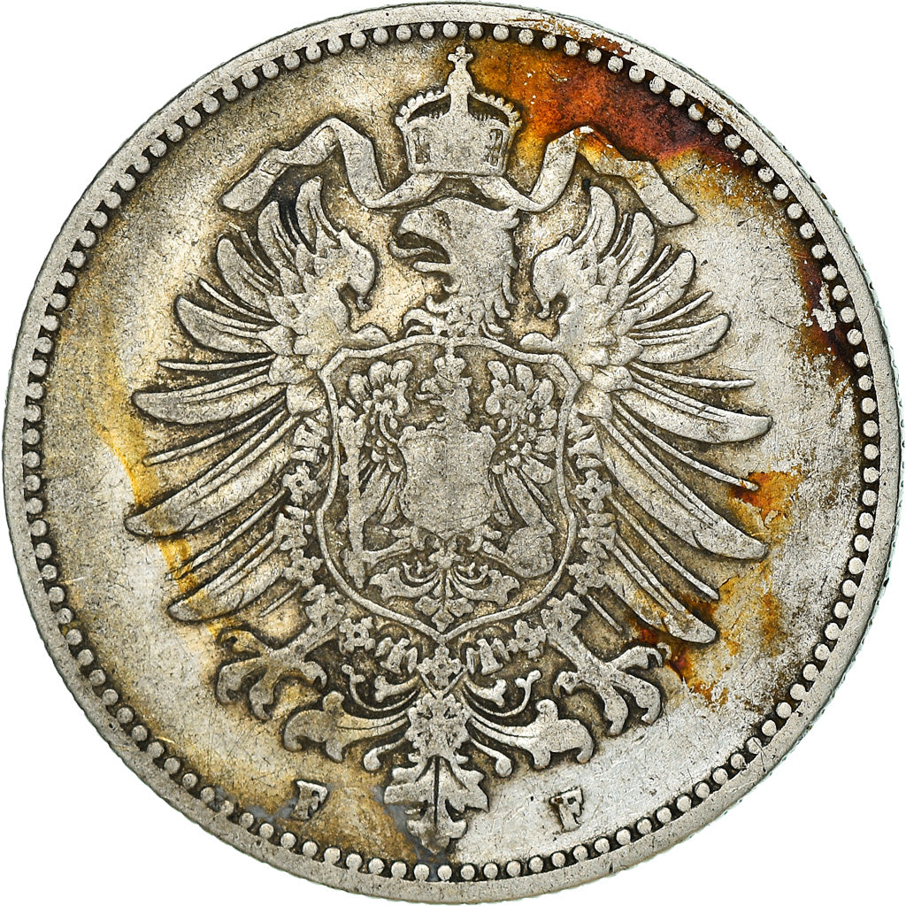 Coin, GERMANY - EMPIRE, Wilhelm I, Mark, 1878, Stuttgart, VF(20-25), Silver