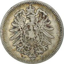 Coin, GERMANY - EMPIRE, Wilhelm I, Mark, 1881, Stuttgart, VF(30-35), Silver