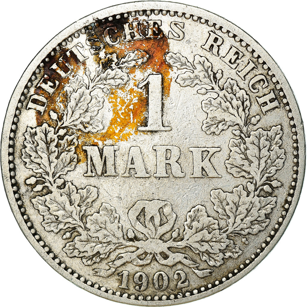 Coin, GERMANY - EMPIRE, Wilhelm II, Mark, 1902, Berlin, EF(40-45), Silver, KM:14
