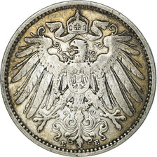 Coin, GERMANY - EMPIRE, Wilhelm II, Mark, 1901, Karlsruhe, EF(40-45), Silver