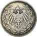 Coin, GERMANY - EMPIRE, 1/2 Mark, 1905, Munich, AU(50-53), Silver, KM:17