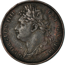 Coin, Great Britain, George IV, Farthing, 1822, EF(40-45), Copper, KM:677