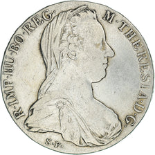 Coin, Austria, Joseph II, Thaler, 1780, Vienna, Restrike, VF(30-35), Silver