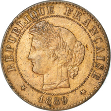 Moneta, Francia, Cérès, Centime, 1889, Paris, BB, Bronzo, KM:826.1, Gadoury:88