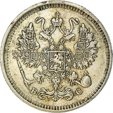 Coin, Russia, Nicholas II, 10 Kopeks, 1913, Saint-Petersburg, EF(40-45), Silver