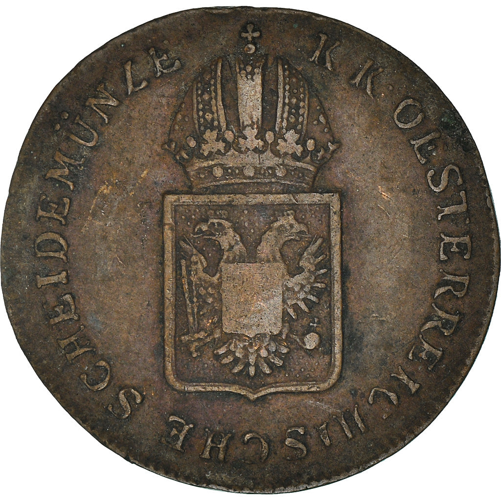 Moneta, Austria, Franz II (I), 1/2 Kreuzer, 1816, Vienna, EF(40-45), Miedź