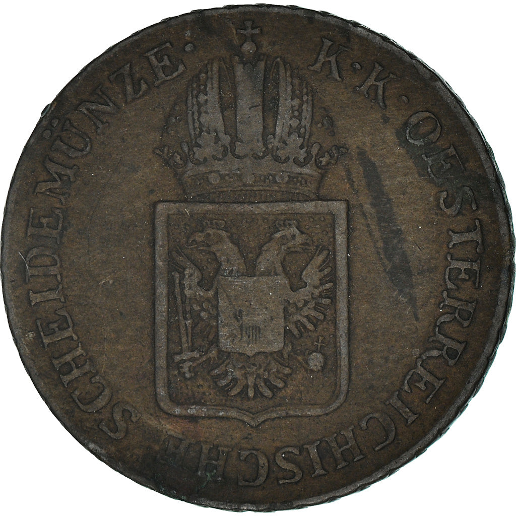 Coin, Austria, Franz II (I), 1/2 Kreuzer, 1816, Vienna, EF(40-45), Copper