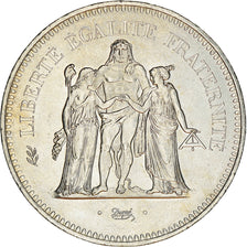 Coin, France, Hercule, 50 Francs, 1977, Paris, AU(55-58), Silver, KM:941.1