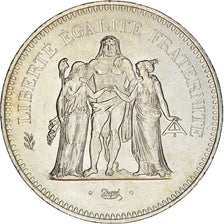 Moneta, Francja, Hercule, 50 Francs, 1977, Paris, AU(55-58), Srebro, KM:941.1