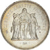 Coin, France, Hercule, 50 Francs, 1977, Paris, EF(40-45), Silver, KM:941.1