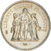 Moeda, França, Hercule, 50 Francs, 1976, Paris, AU(55-58), Prata, KM:941.1