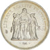 Monnaie, France, Hercule, 50 Francs, 1976, Paris, Patine irisée, SUP+, Argent