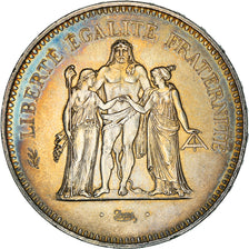 Moneta, Francia, Hercule, 50 Francs, 1975, Paris, Iridescent toning, SPL