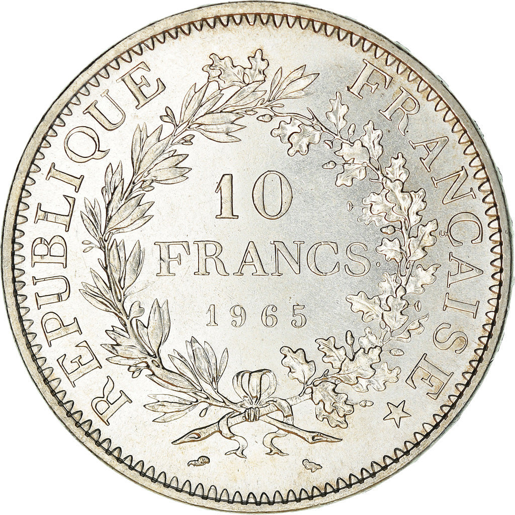 Coin, France, Hercule, 10 Francs, 1965, Paris, AU(50-53), Silver, KM:932