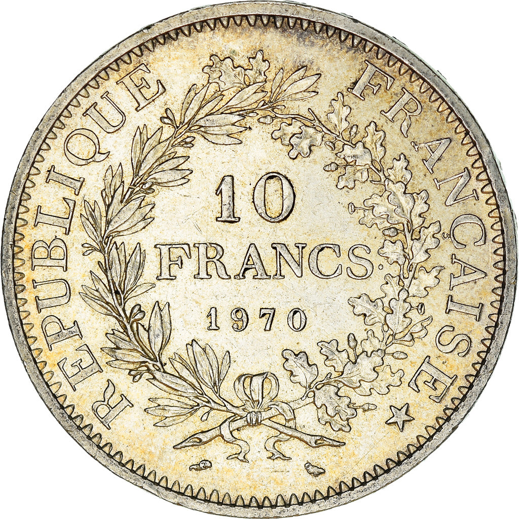 Coin, France, Hercule, 10 Francs, 1970, Paris, EF(40-45), Silver, KM:932