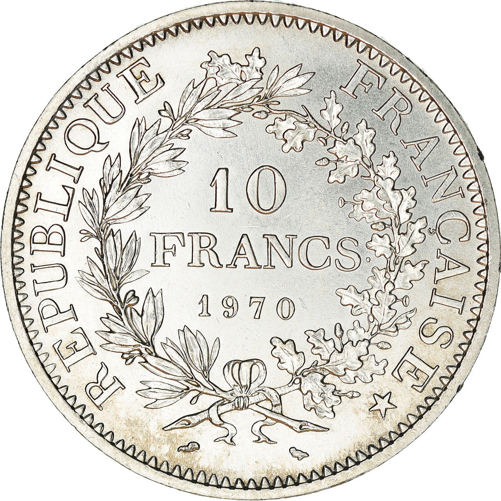Coin, France, Hercule, 10 Francs, 1970, Paris, AU(55-58), Silver, KM:932