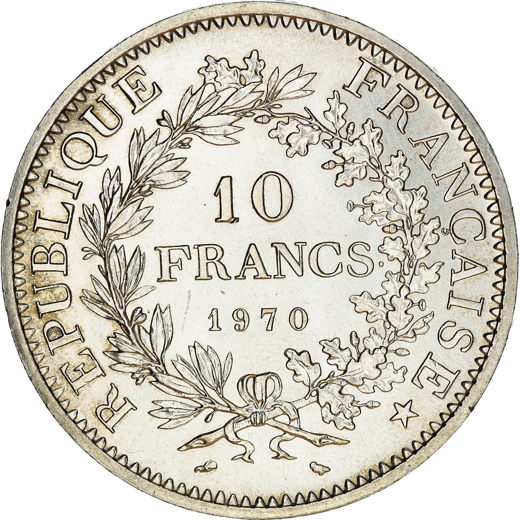 Coin, France, Hercule, 10 Francs, 1970, Paris, AU(55-58), Silver, KM:932