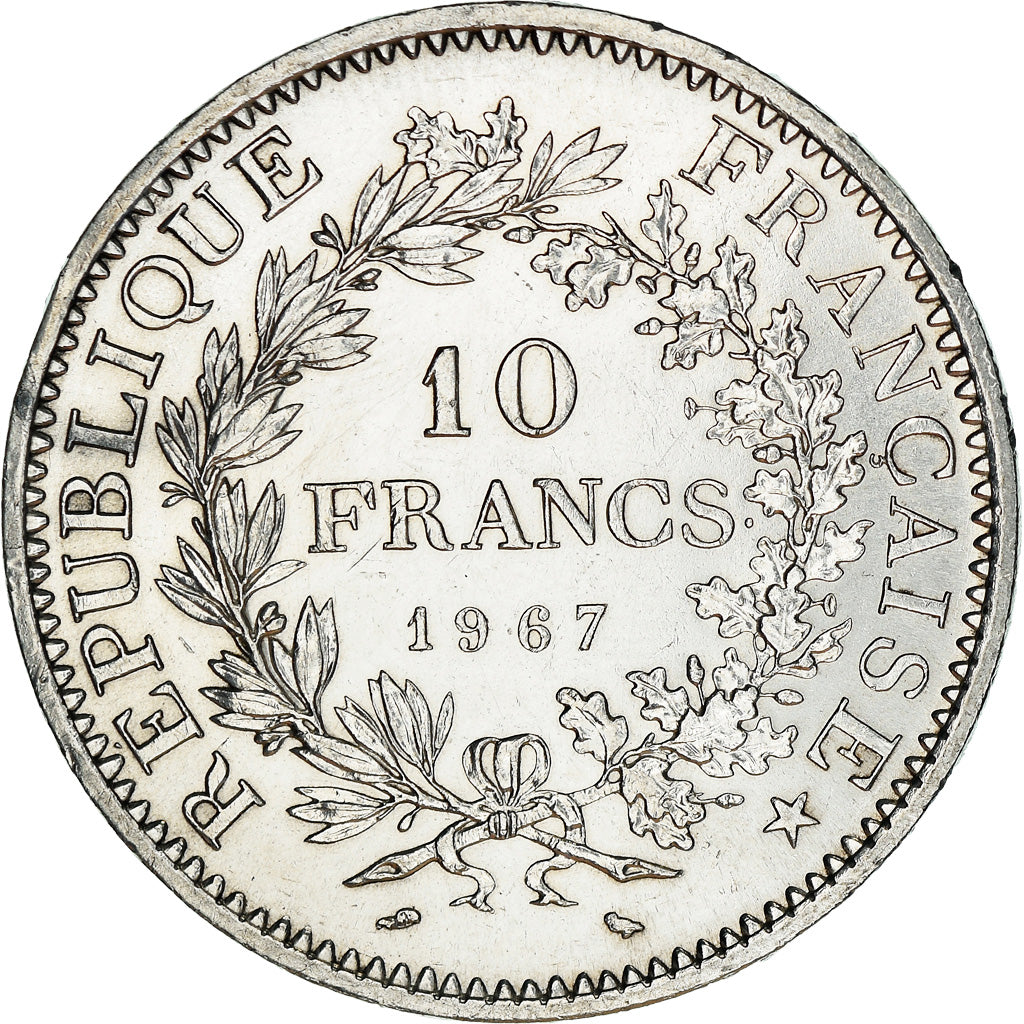 Coin, France, Hercule, 10 Francs, 1967, Paris, Avec accent, MS(60-62), Silver