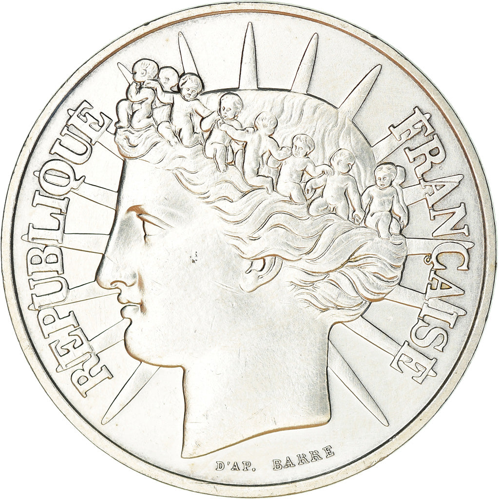 Munten, Frankrijk, 100 Francs, 1988, ZF+, Zilver, KM:P999, Gadoury:237.P1