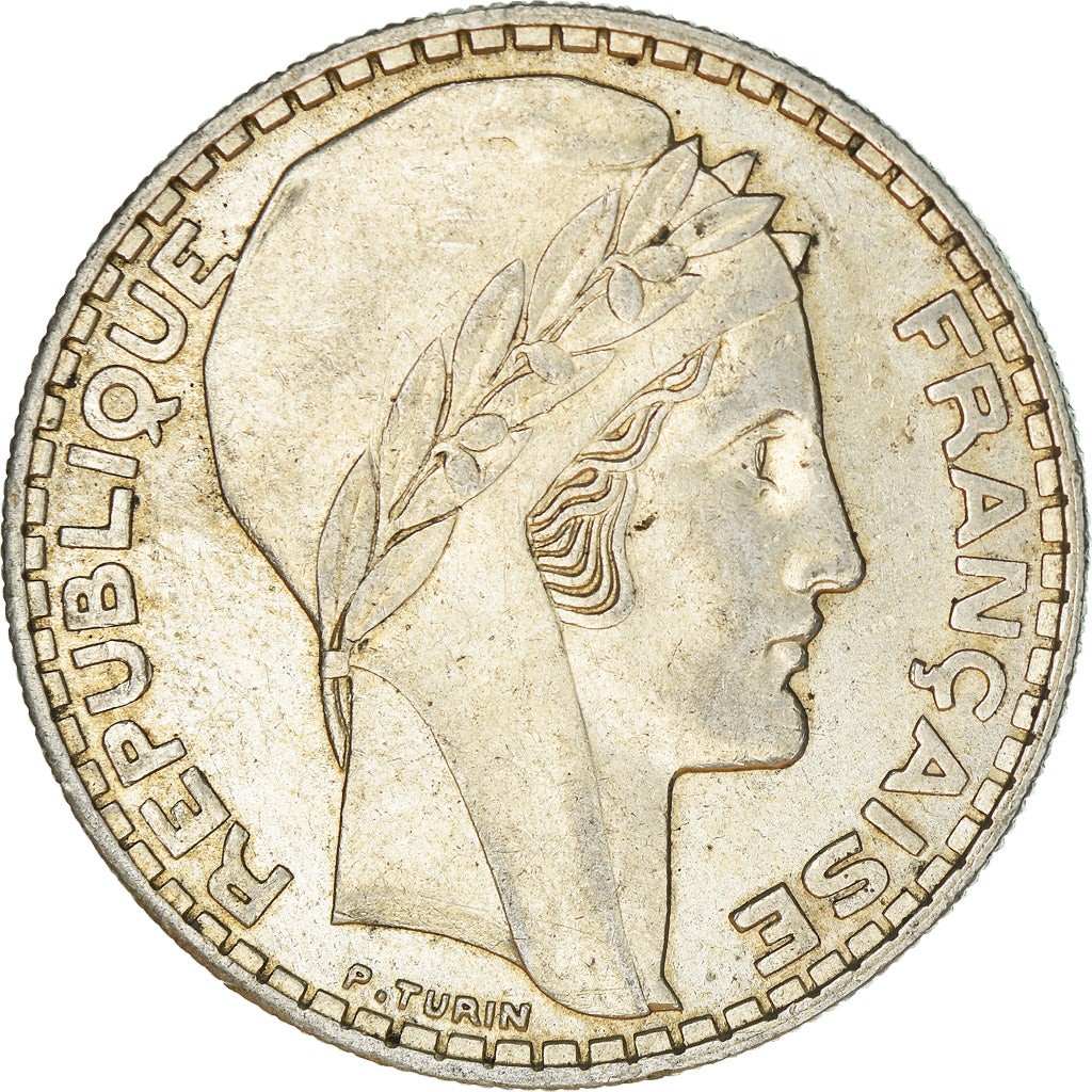 Münze, Frankreich, Turin, 20 Francs, 1933, Paris, SS, Silber, KM:879