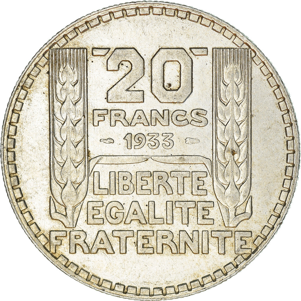 Moneta, Francia, Turin, 20 Francs, 1933, Paris, BB, Argento, KM:879, Gadoury:852