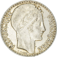 Moneda, Francia, Turin, 20 Francs, 1933, Paris, MBC, Plata, KM:879, Gadoury:852