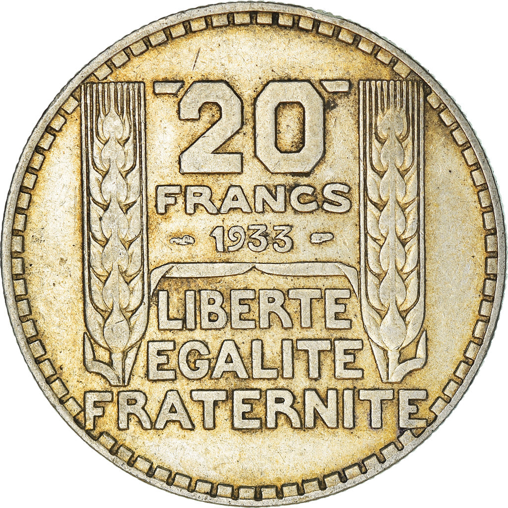 Coin, France, Turin, 20 Francs, 1933, Paris, EF(40-45), Silver, KM:879