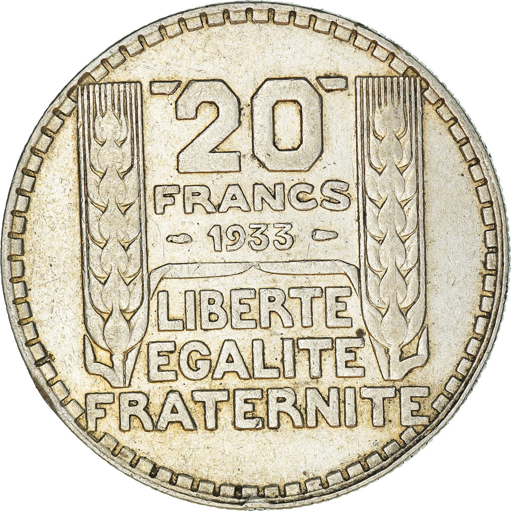 Coin, France, Turin, 20 Francs, 1933, Paris, VF(30-35), Silver, KM:879