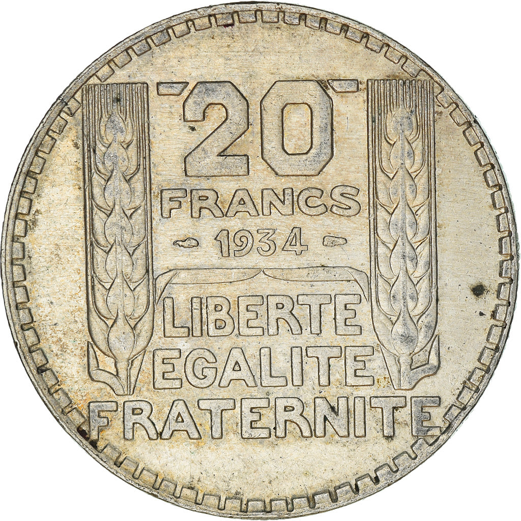 Monnaie, France, Turin, 20 Francs, 1934, Paris, TTB, Argent, Gadoury:852, KM:879