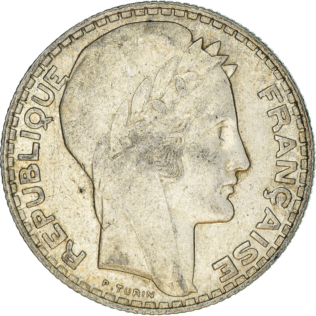 Moneta, Francia, Turin, 10 Francs, 1930, Paris, BB+, Argento, KM:878